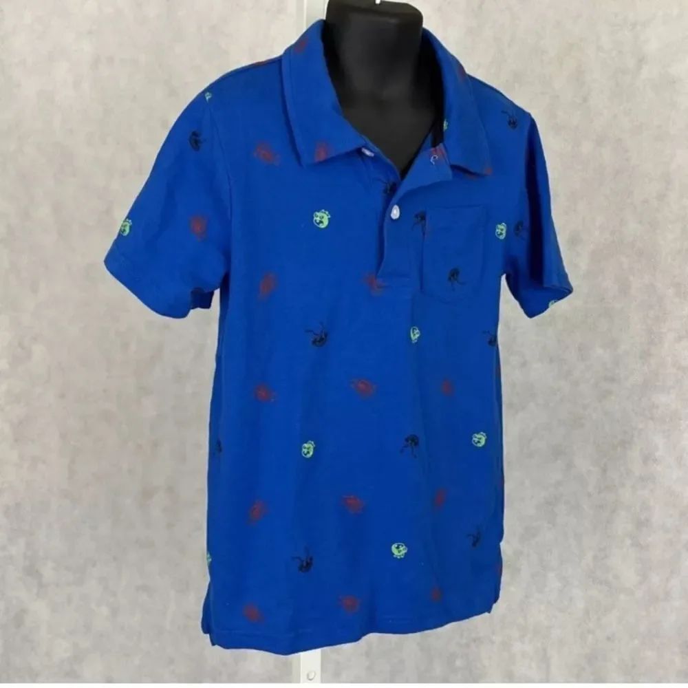 10/$50 Garanimals Blue Polo with Fun Accents Size 7